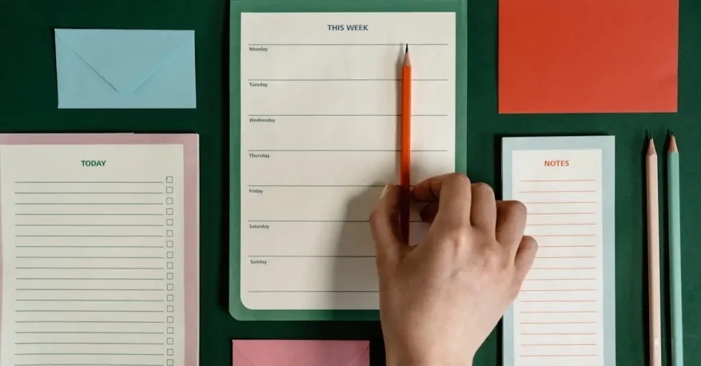 Agenda me-time blokken