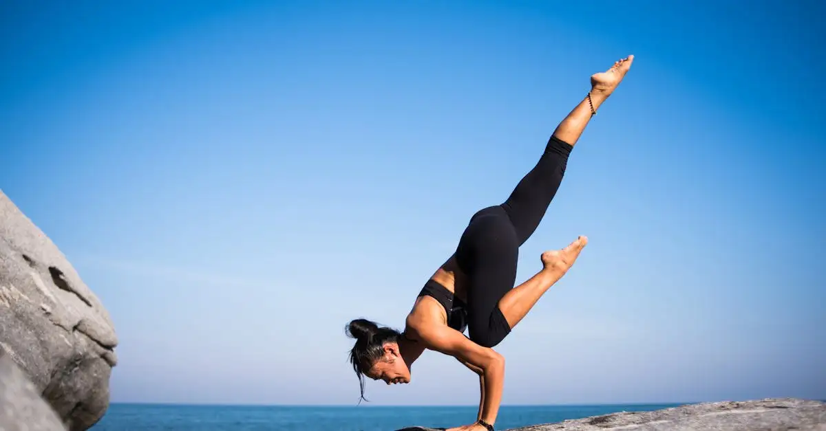 Crow pose stappen