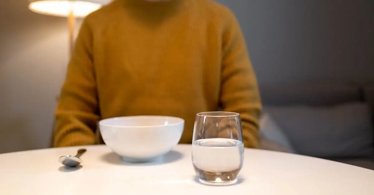 Drink bij elke maaltijd