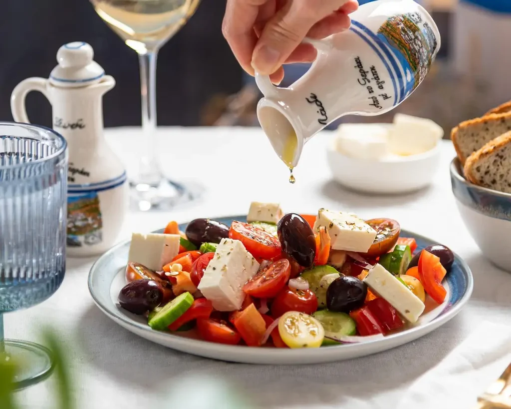 Frisse watermeloen salade