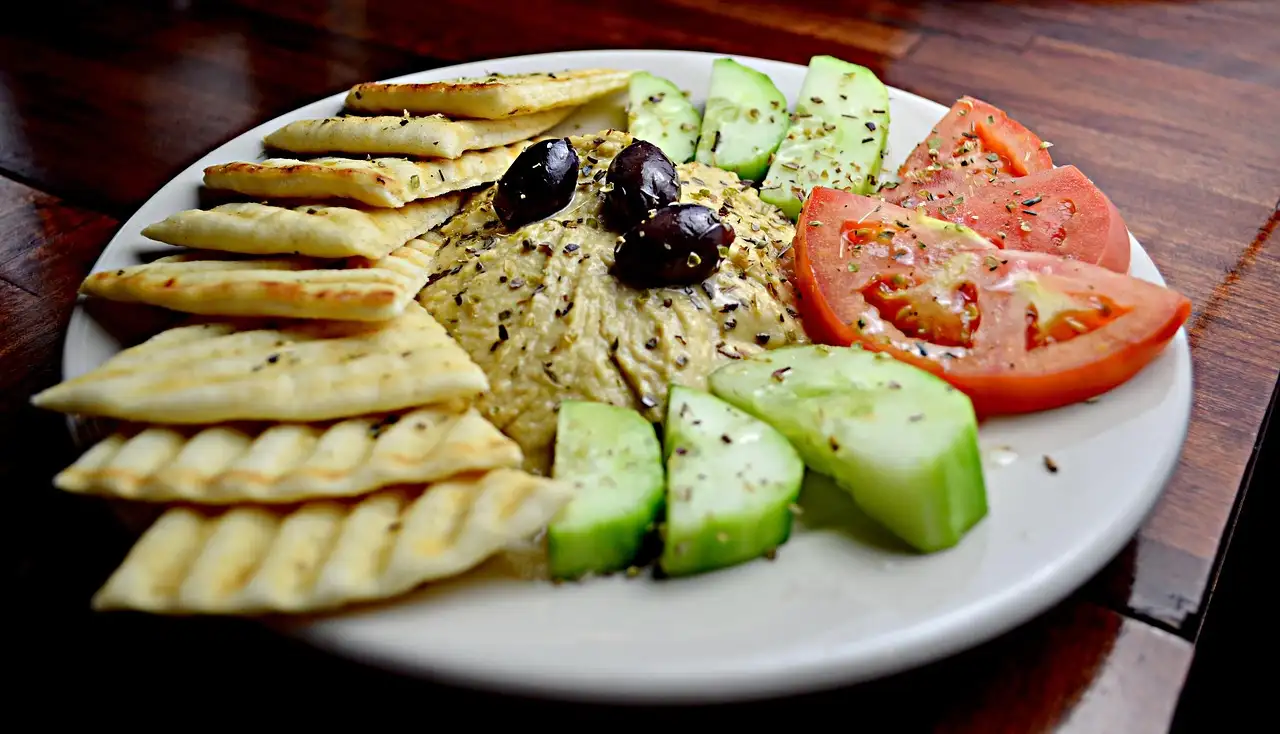 Lente wrap hummus