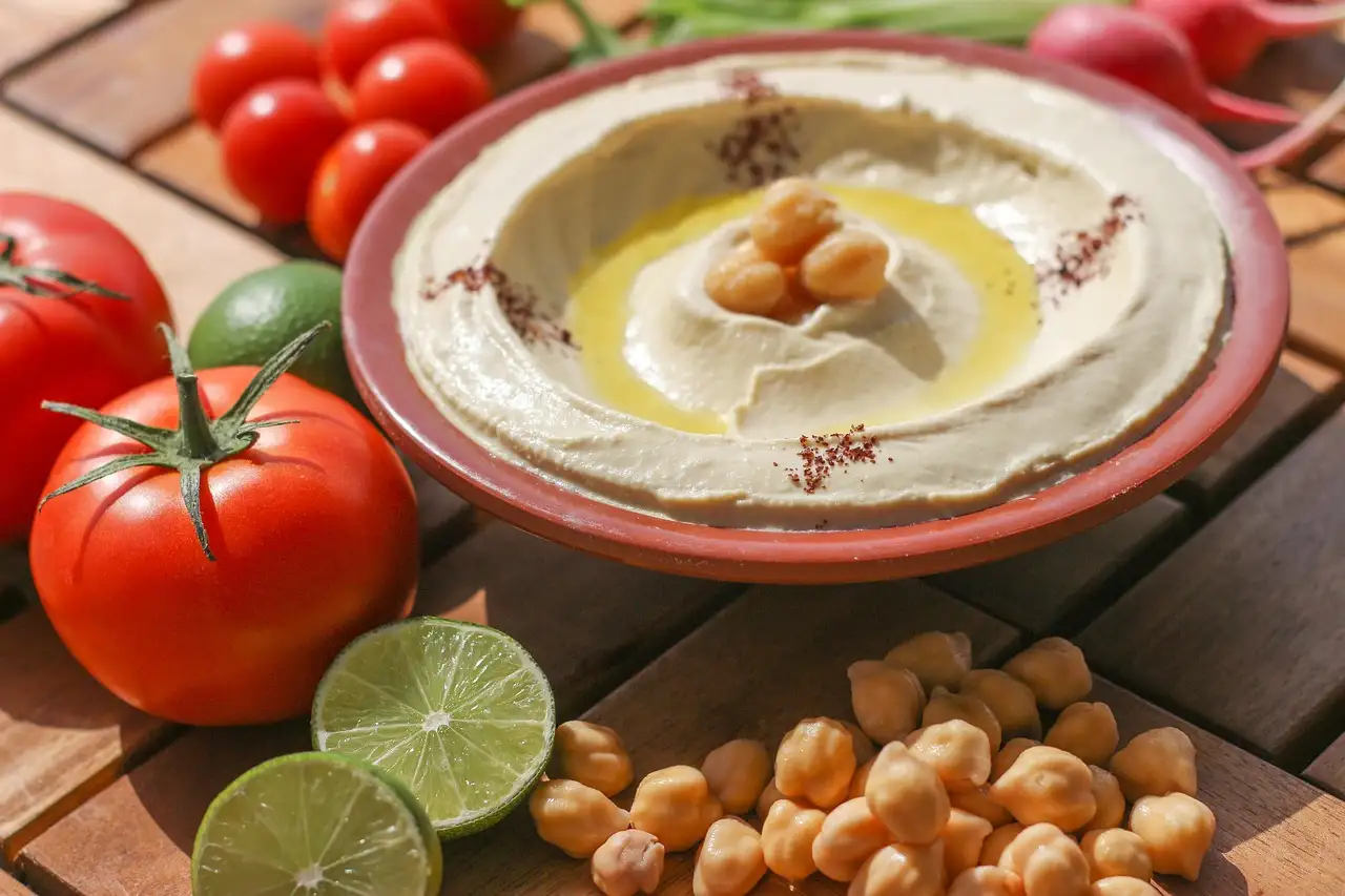 Lente wrap hummus