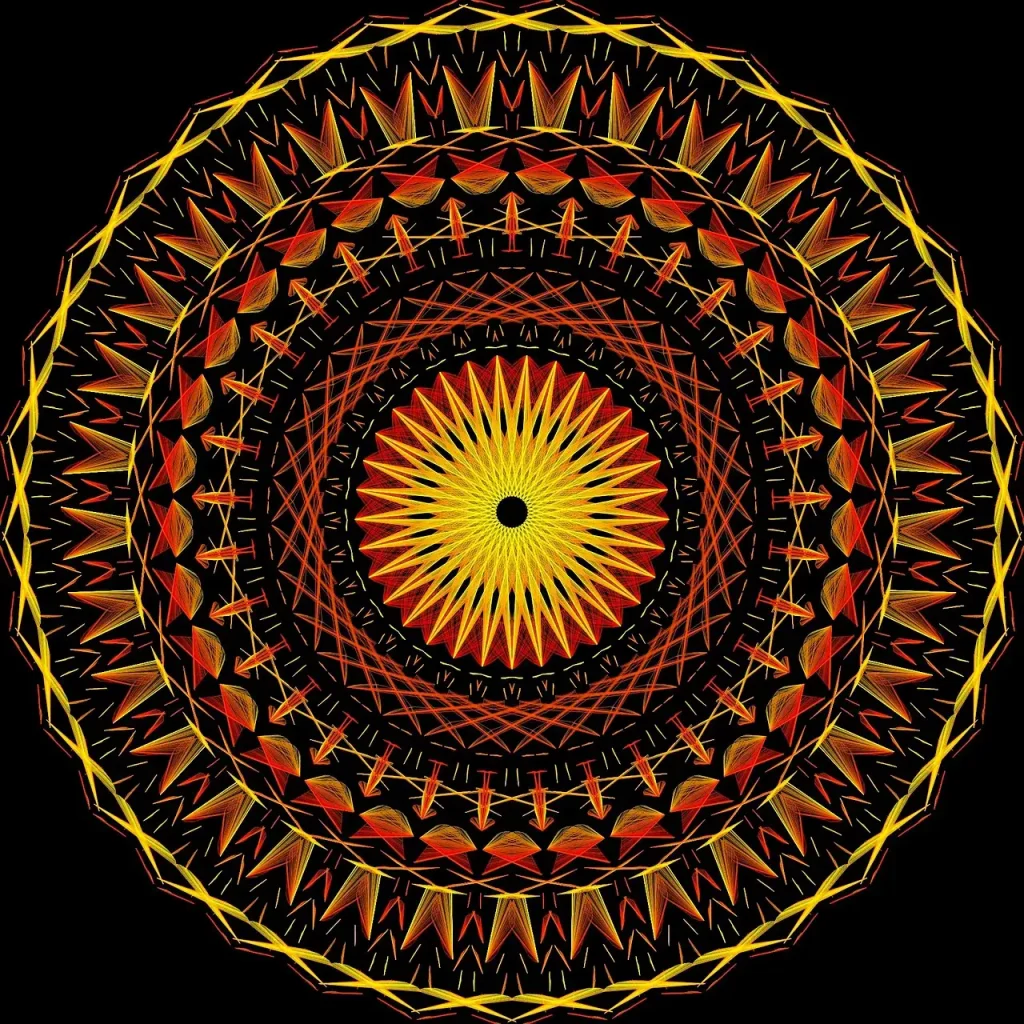 Meditatieve mandala tekenen