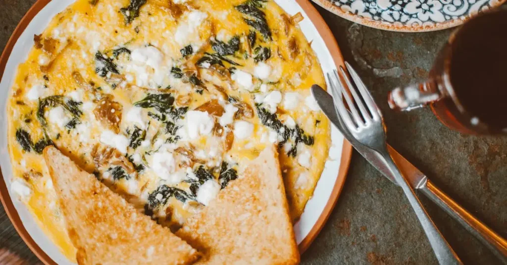 Spinazie omelet power