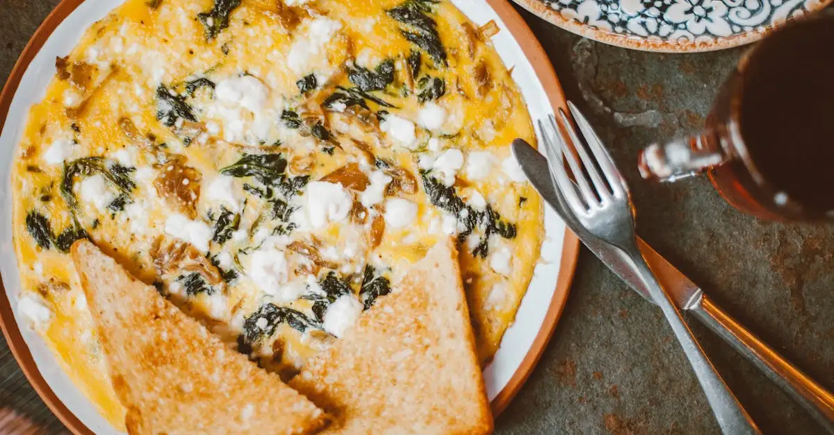 Spinazie omelet power